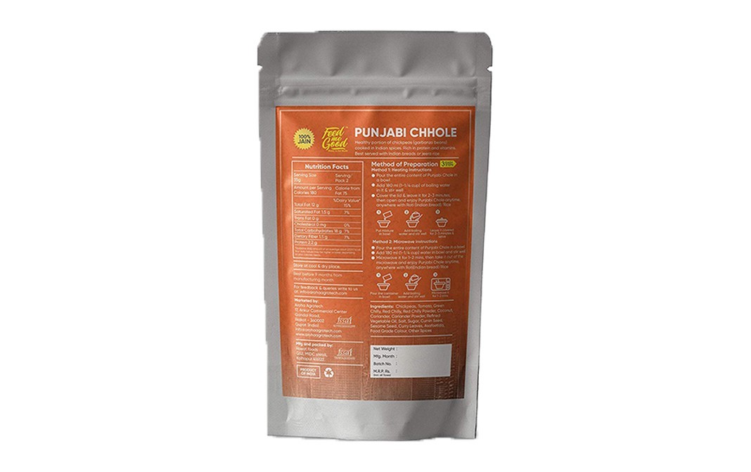 Feed Me Good Jain Punjabi Chhole    Pack  80 grams